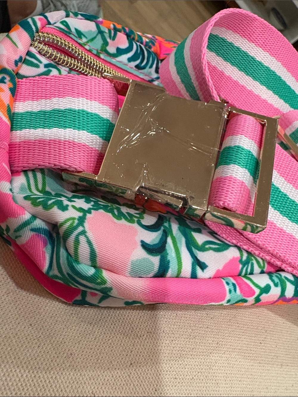 Lilly Pulitzer belt belt bag new without tags back zipper pocket - Picture 8 of 8